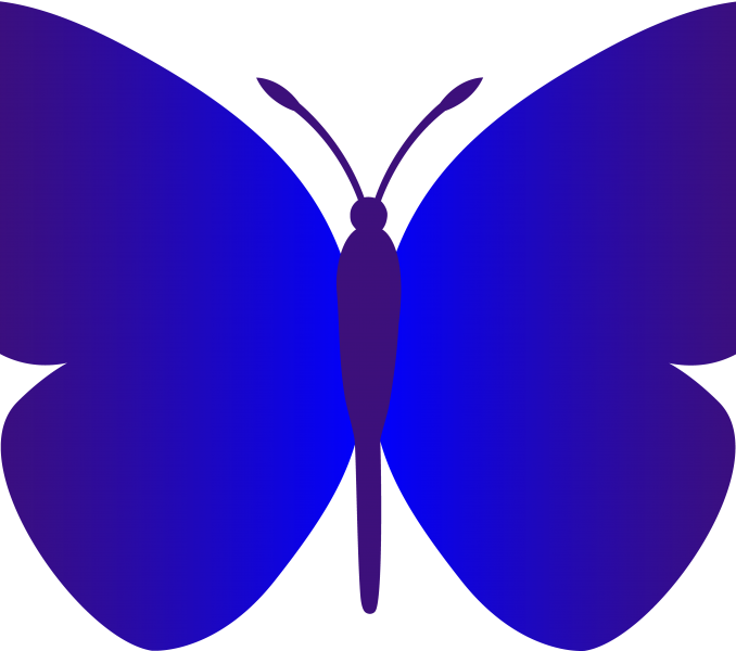 Cartoon Butterfly Clipart - Simple Butterfly Clip Art (678x600)