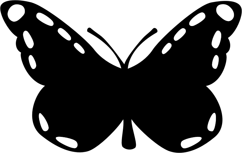 Medium Image - Silueta Mariposa Png (960x607)
