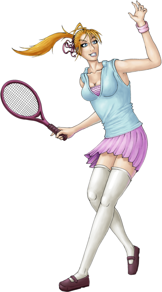 Female Tennis Player By Theshard1994 On Deviantart - Soft Tennis (784x1019)