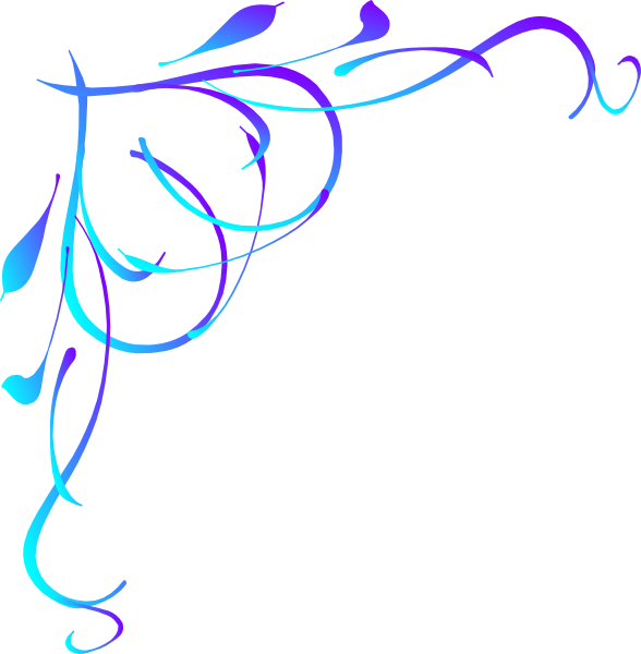Heart With Vine - Corner Swirl Designs Png (588x600)