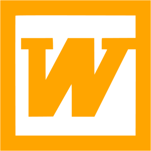 Orange Word Icon - Microsoft Word Vector Png (512x512)