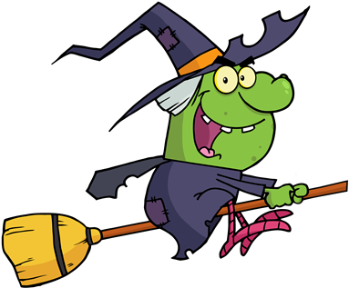 Thank You - Cat And Witch Halloween (394x336)