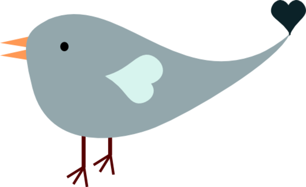 Blue Male Love Bird Image - Male Bird Clipart (600x368)