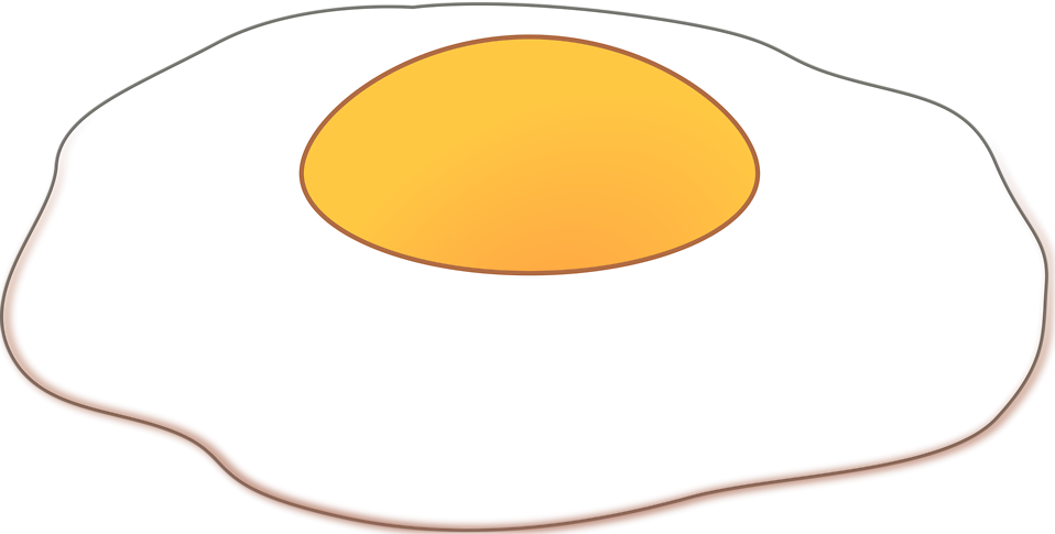 Egg - Sunny Side Up Eggs Clipart (958x485)