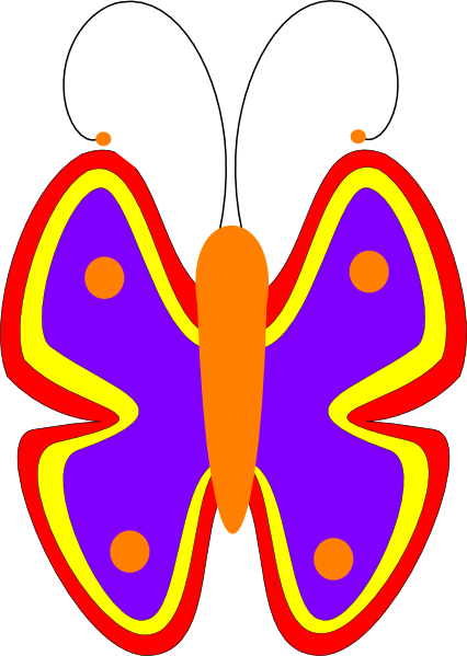 Butterfly Svg Clip Arts 426 X 599 Px - Clip Art (426x599)