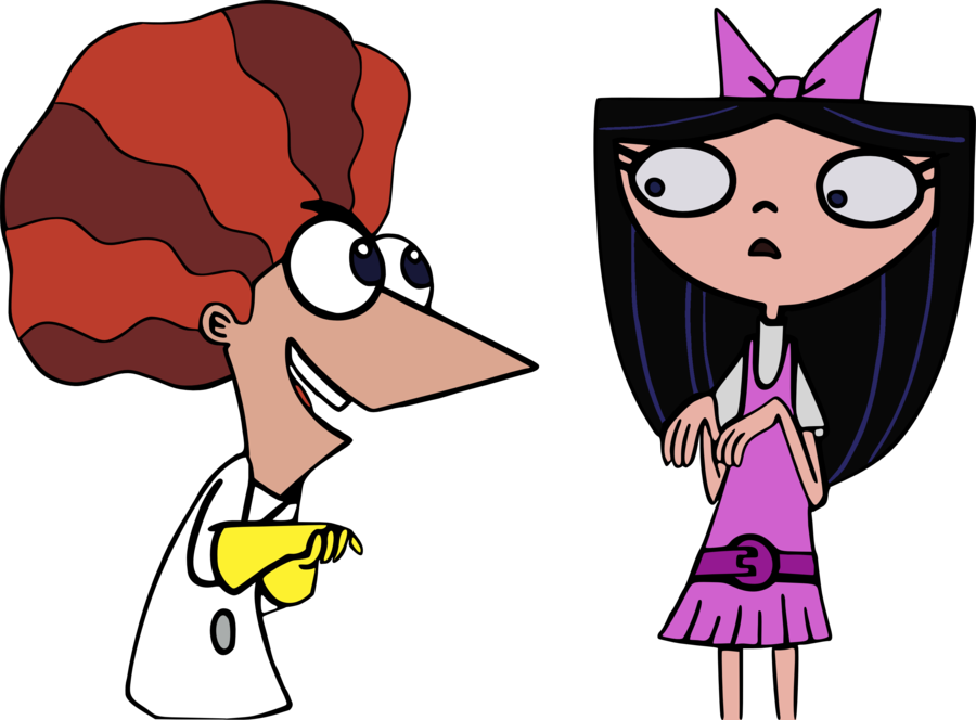 Isabella And Mad Scientist Phineas By Jaycasey On Deviantart - Phineas And Ferb Mad Scientist (900x664)