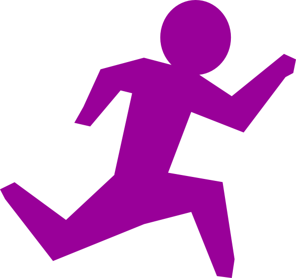 Running Icon On Transparent Background Clip Art At - Running Man Stick Figure (600x564)