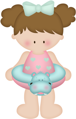 Pool Parties, Art Girl, Clip Art, Beaches, Summer, - Clip Art (350x500)