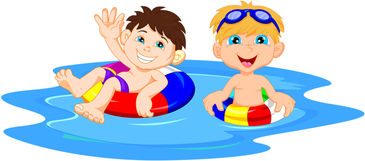 Swimming Pool Cartoon Boy - Swimming Cartoon (800x329)