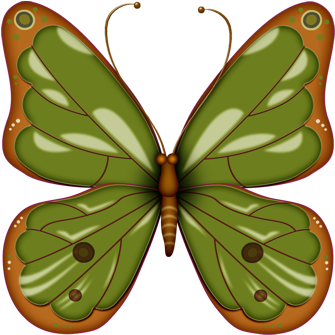 Clipart Butterflies - Clip Art (374x378)