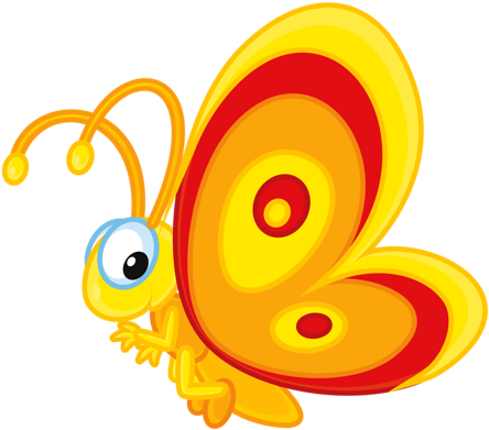 11 - Бабочка Рисунок Png (500x436)