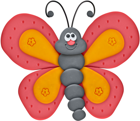 Craft - Clipart Bugs Butterfly (500x434)