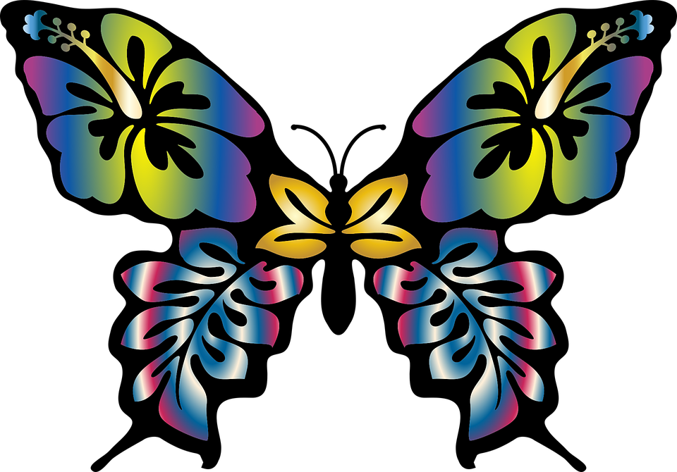 Clipart Butterflies - Color Your Butterflies Away: Dealing With Anxiety Through (2230x1556)