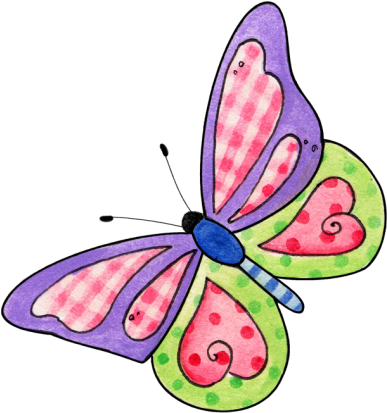 Mariposas Libélulas - Mariposas De Colores Para Imprimir (400x427)