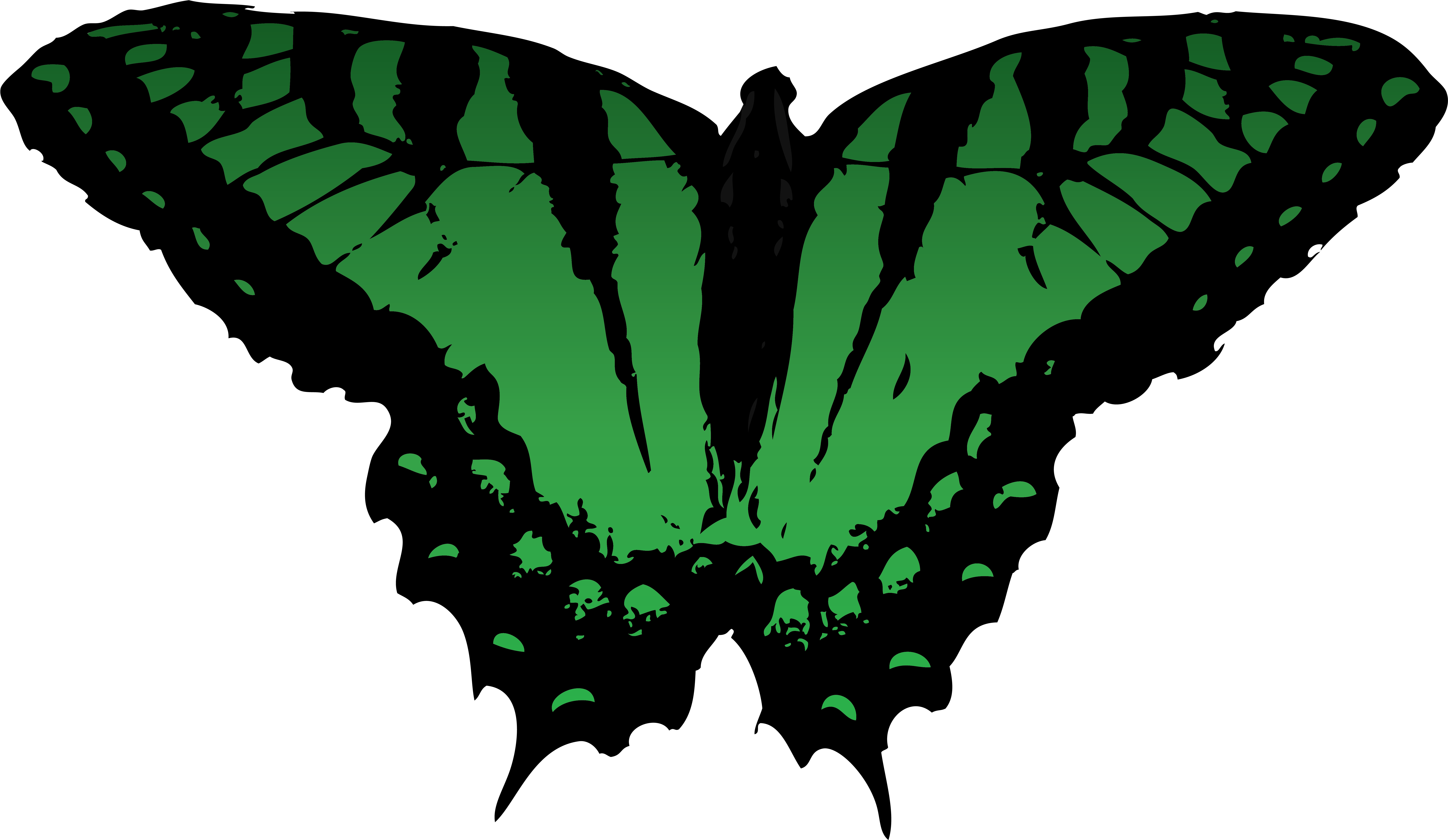 Butterfly Vector Free For Use By Romansiii On Clipart - Free Green Vector Butterfly (8333x5449)