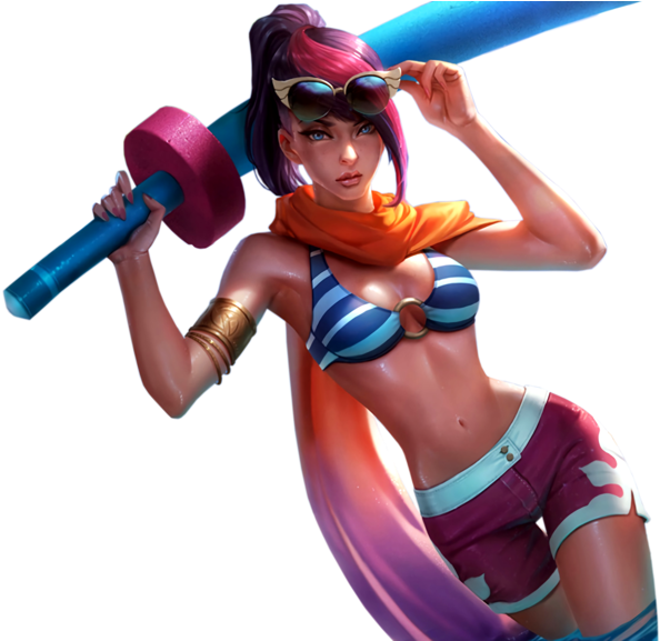 Explore League Of Legends, Pool Parties And More - Fiora Pool Party Model (1024x576)