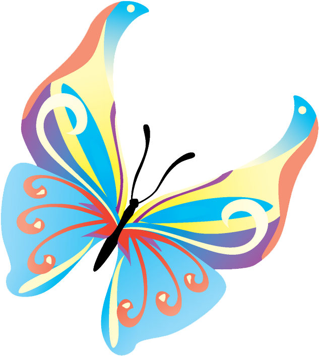 Transparent Background Butterfly Clipart (1000x1000)