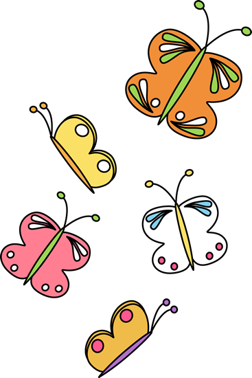 Butterflies Butterfly Flying Clipart Clipartfest - Flying Butterflies Clip Art (367x550)