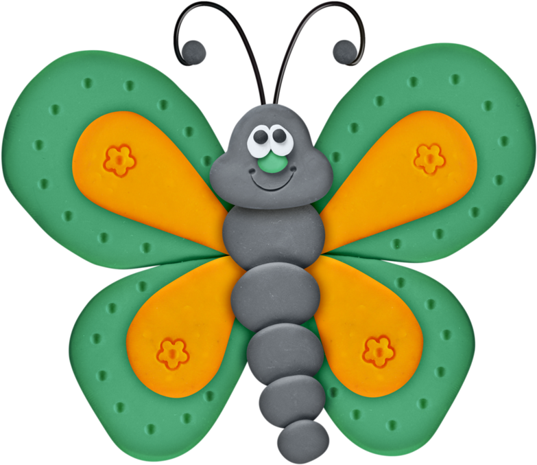 Butterfly Greenyellow - Butterfly Bug Clip Art (800x694)
