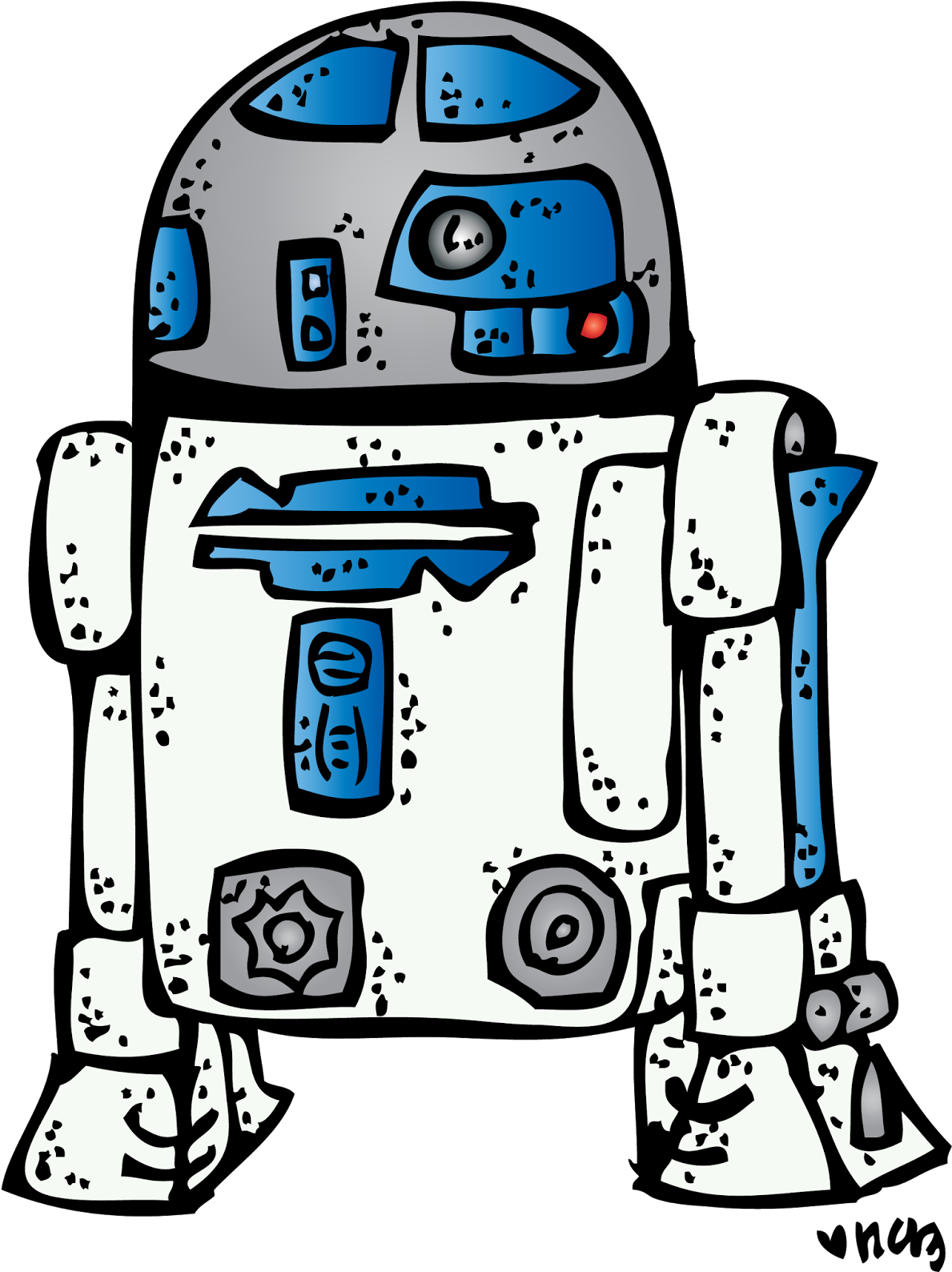 Melonheadz Star Wars Dress Up Clipart - Melonheadz Star Wars Clipart (1195x1600)