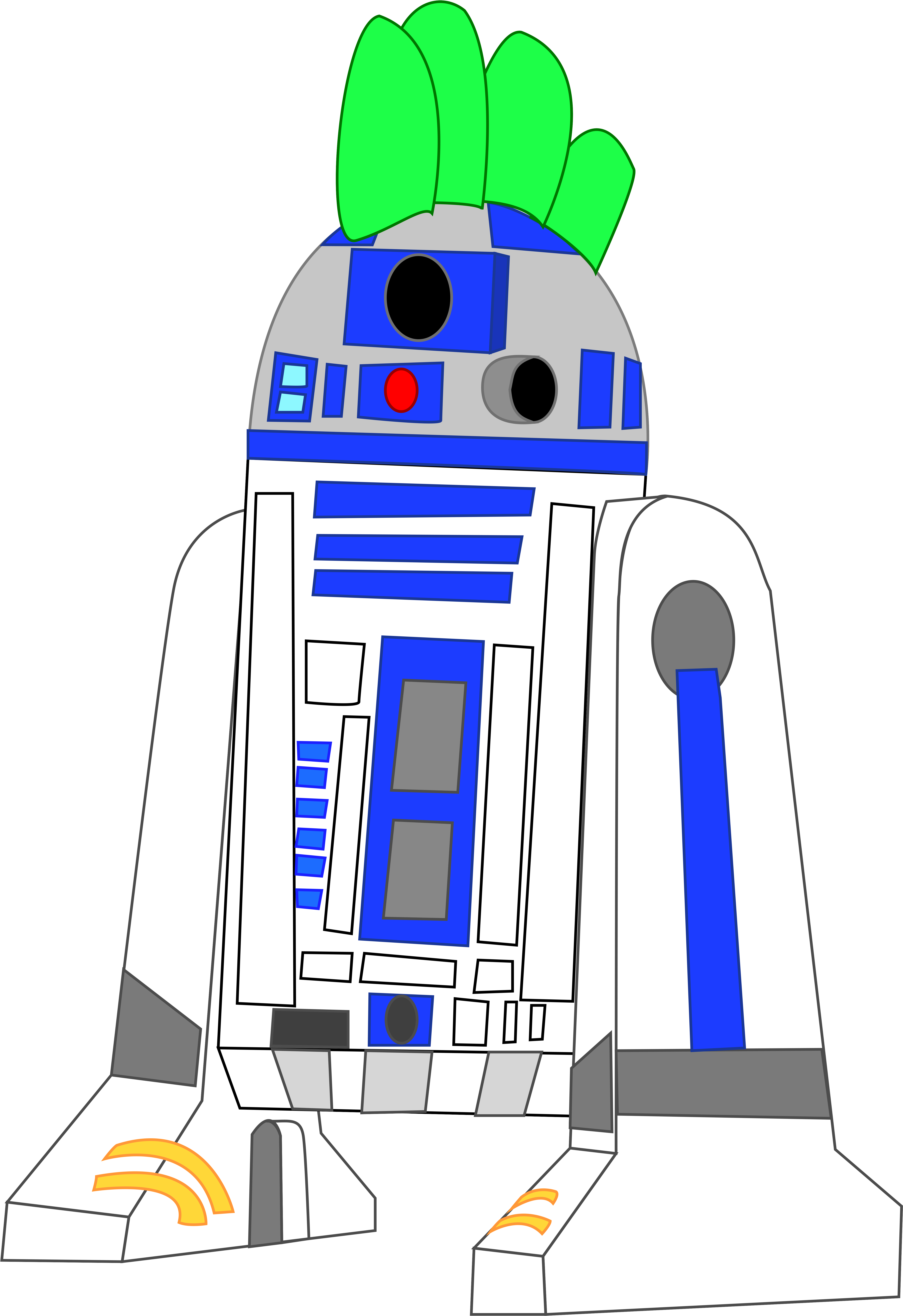 Ejlightning007arts Spikes As R2-d2 By Ejlightning007arts - Cartoon (5575x8225)