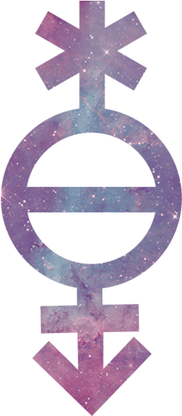File - Pangender-symbol - Pangender Gender Symbol (600x600)