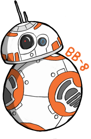 Bb-8 By Feralsonic - Cartoon (493x636)