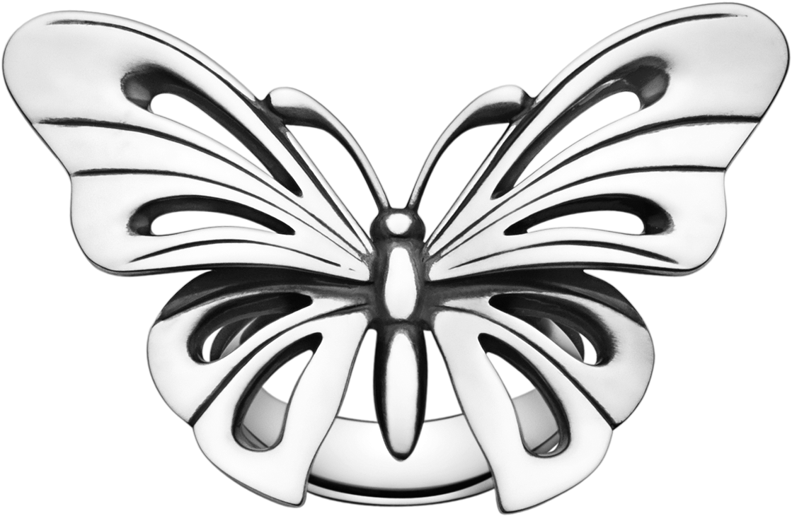 Butterfly Ring - Sterling Silver - Jewellery (1200x1200)