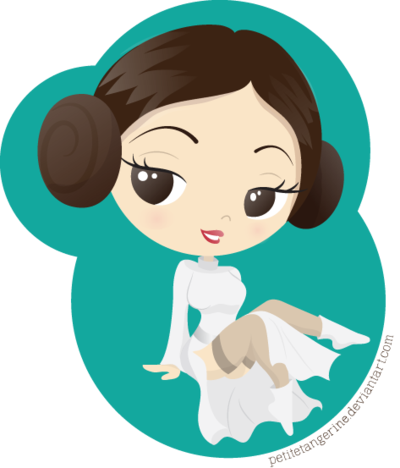 Princess Leia Clipart Hair - Princess Leia Hair Vector (400x468)
