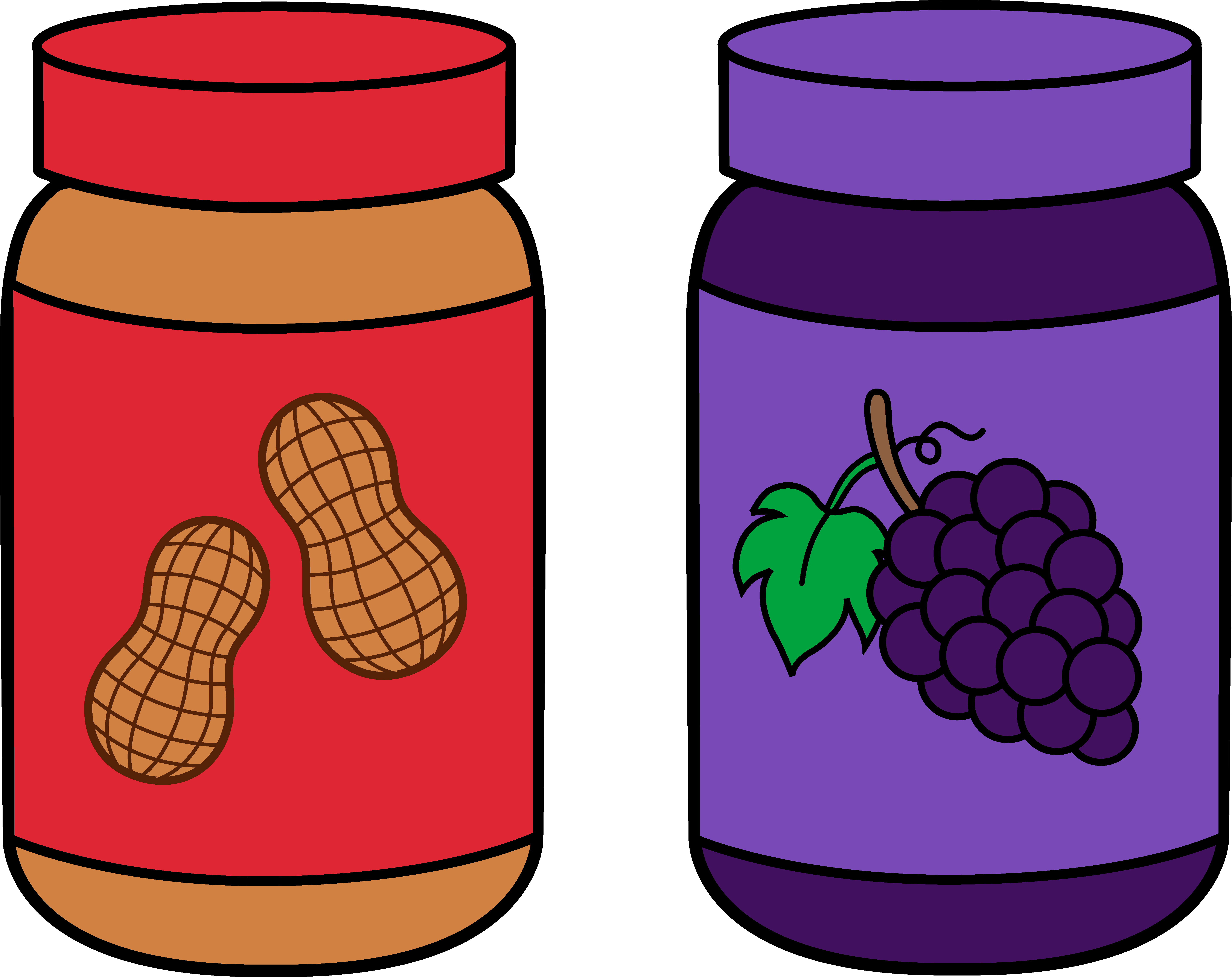 Peanut Clipart - Peanut Butter And Jelly Transparent.