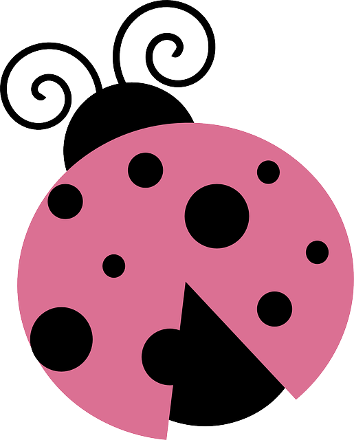 Pink - Lady - Bug - Imagenes De Mariquitas Infantiles Para Imprimir (515x640)