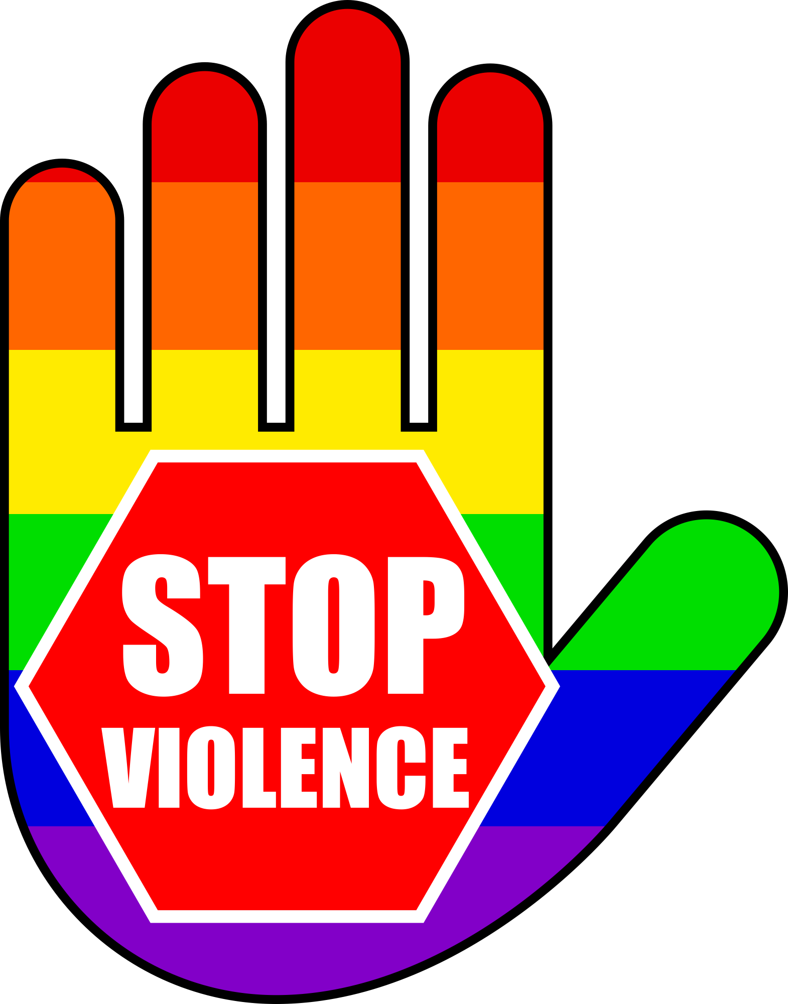 Stop Violence Symbol Stop Violence Symbol - Unisex (1570x2000)