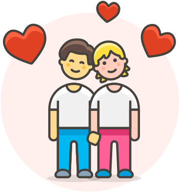 Paar, Gay, Kopf, Zu Symbol - Icon (457x512)