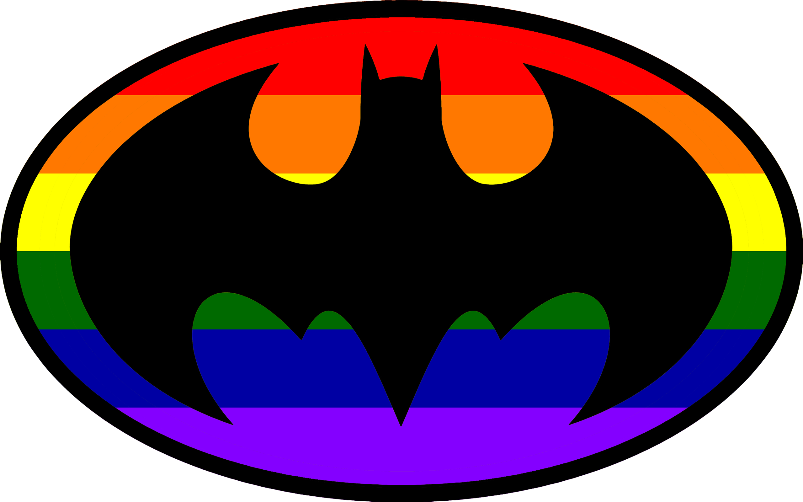 This Bumper Sticker I Mafe For My Boyfriend's Car - Lgbt Batman (2560x1600)