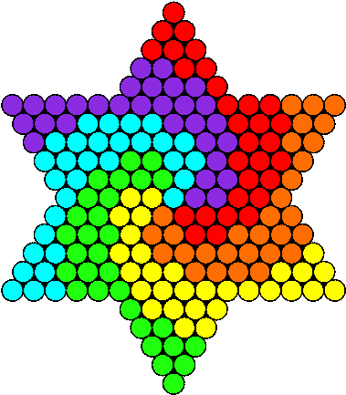 Hama Beads Patterns - Perler Beads Star (398x451)