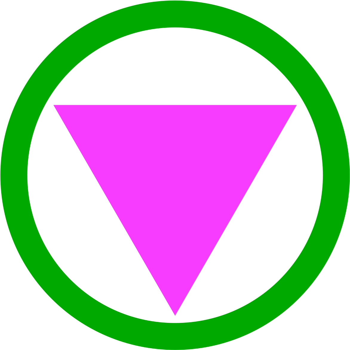 Pink Triangle Green Circle (1200x1200)