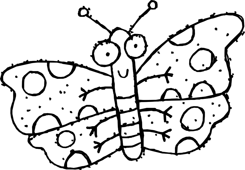 Butterfly 43 Black White Line Art Coloring Book Colouring - Cafepress Butterfly Birthday Second Throw Pillow (999x694)