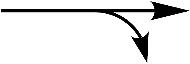 Bottom Arrows, Divide, Right, Bottom - Arrow (640x320)