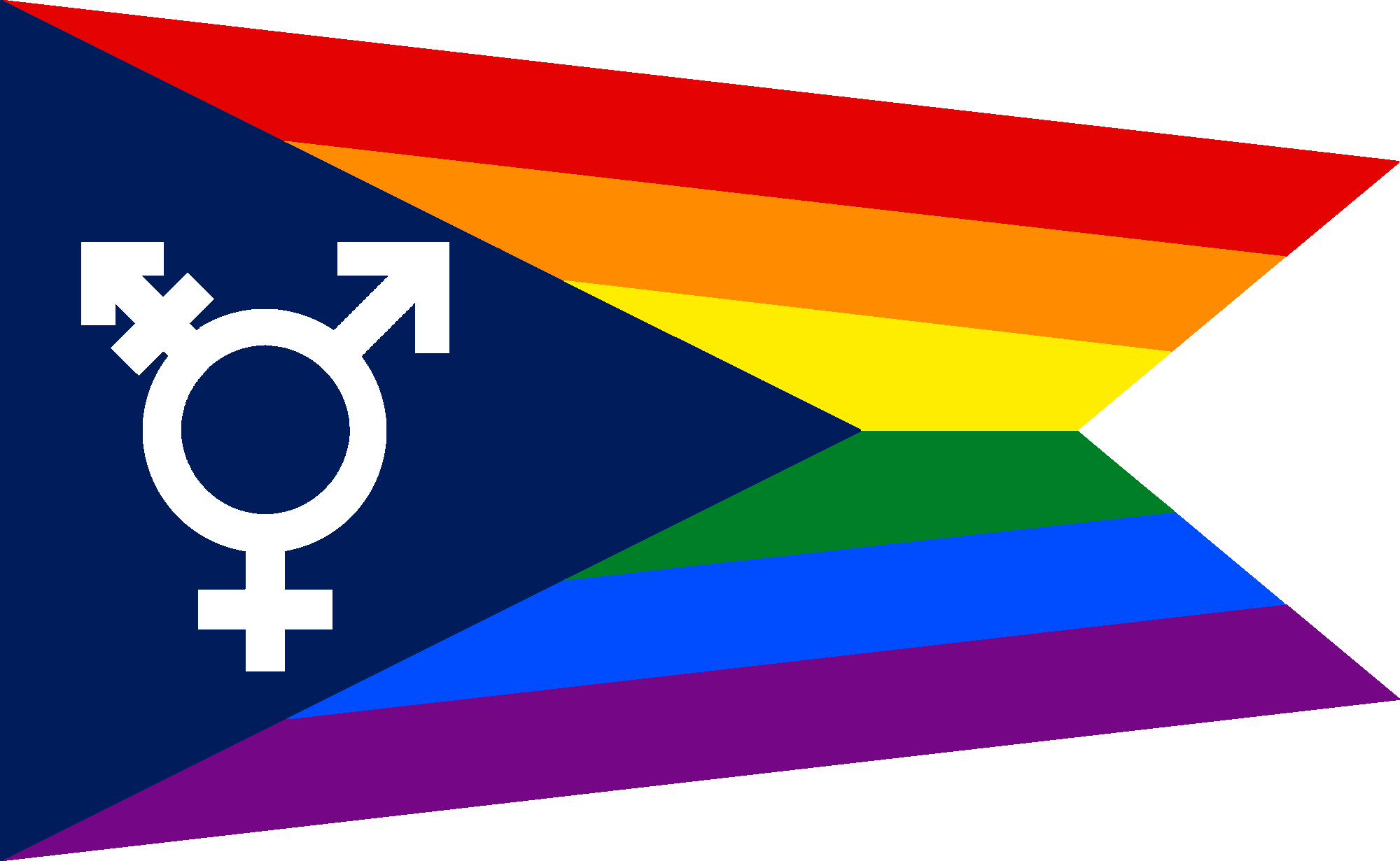 Lgbt Version Of The Ohio Flag In Honor Of Columbus - Transgender Day Of Remembrance 2016 (2000x1231)
