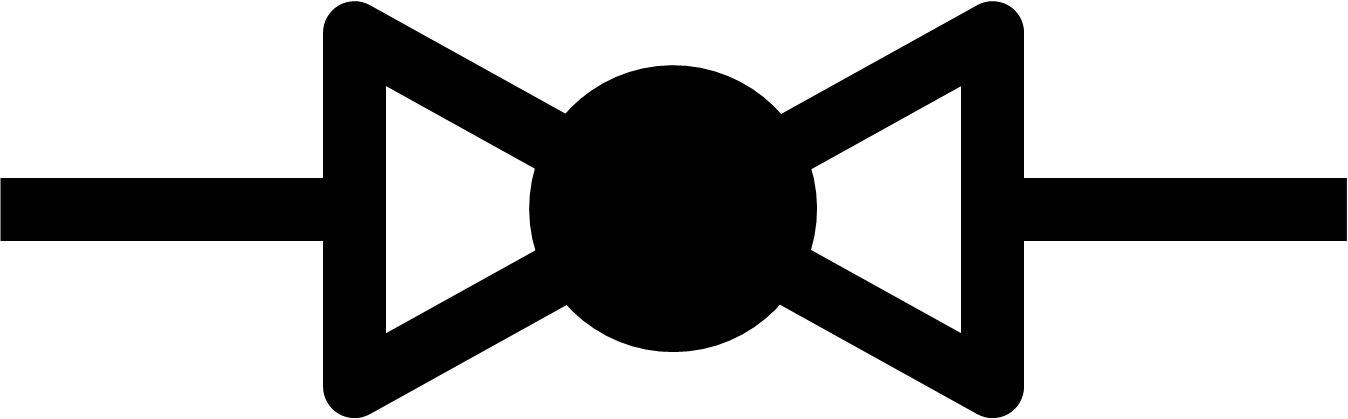 Globe Valve Symbol - Symbol For Globe Valve (1348x419)