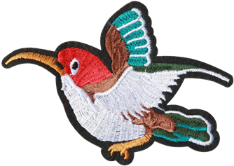 Strygemærker Colibri 9x12,5 Cm Broderet - Turkey (360x360)