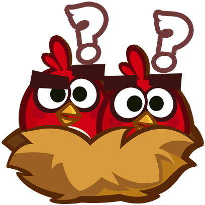 Angry Birds Blast Messages Sticker-6 - Angry Birds Blast Red (408x408)