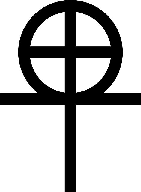 Coptic Sign, Black, Symbol, Cross, White, Original, - Original Coptic Cross (470x640)