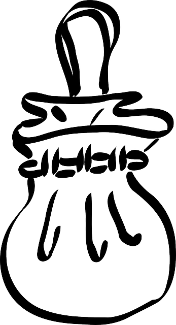 Bag Black, Outline, White, Cartoon, Clothing, Women, - Purse Clip Art (347x640)