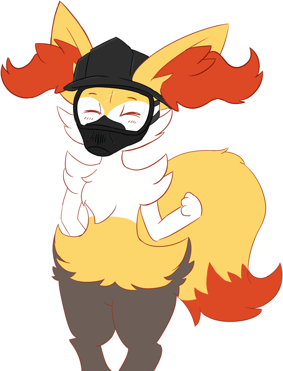 Firefighter Braixen Commision~ By Fluffydasher Firefighter - Cartoon (1024x1416)