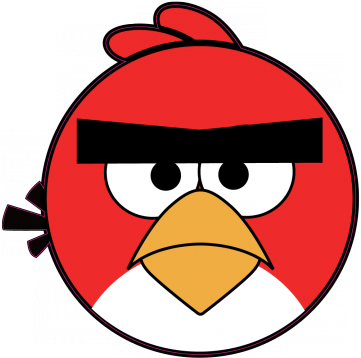 Sticker Kaca Angry Bird 6cm Ab08036 Oiseau D Angry - Angry Birds Clip Art (600x600)
