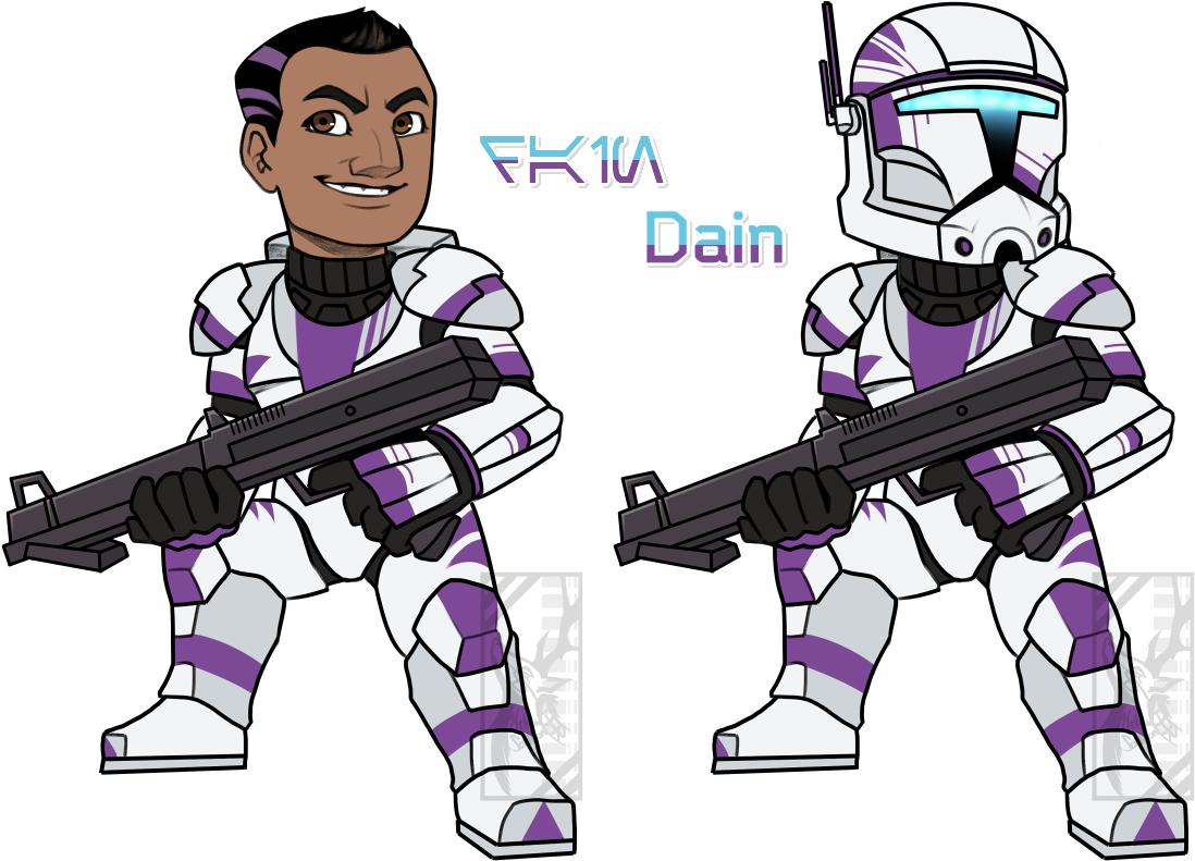 Star Wars Clone Troopers Clone Commando Clone Trooper - Assault Rifle (1200x868)