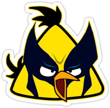 Zokin Stickers - Angry Birds Yellow Bird (375x360)