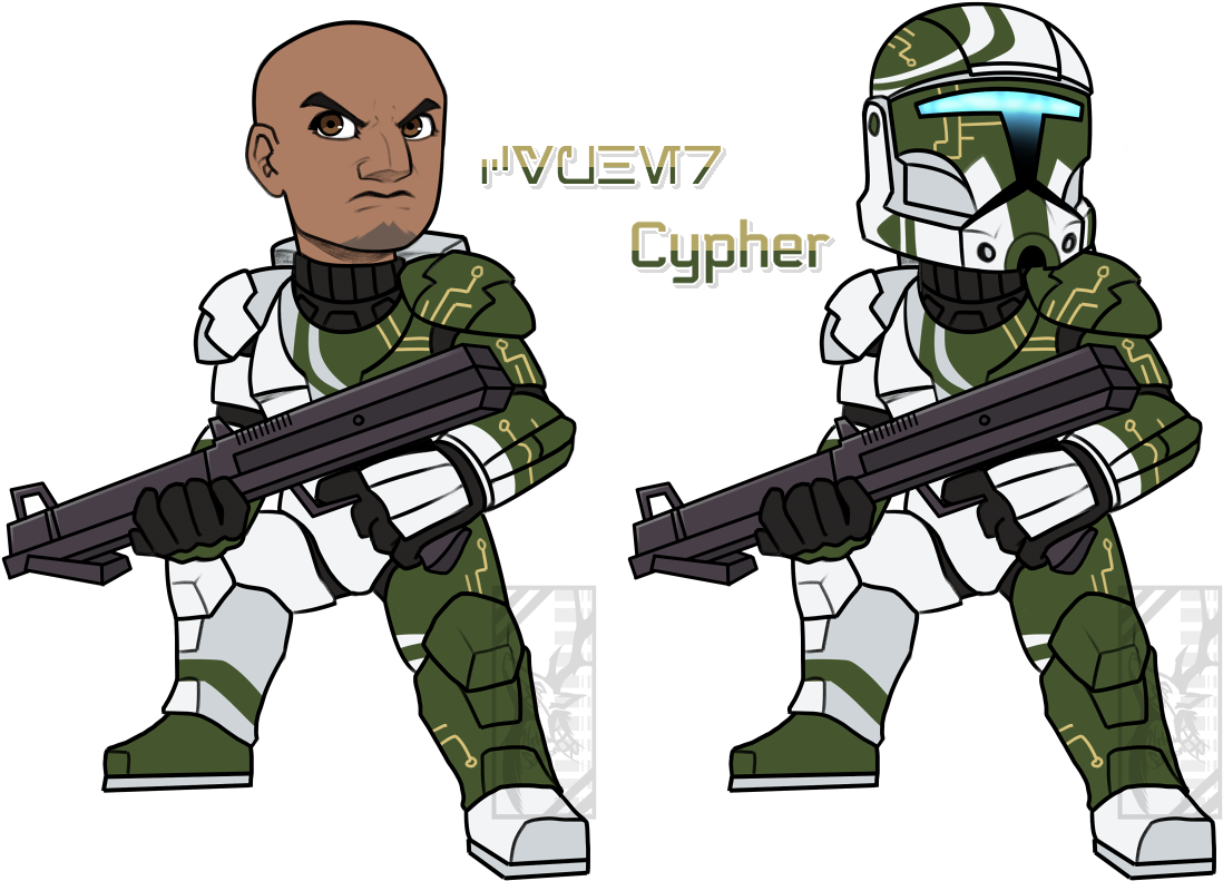 Star Wars Clone Troopers Clone Commando Clone Trooper - Machine Gun (1200x868)