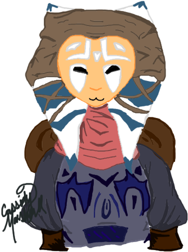Togruta Togruta Oc Ash Clone Wars Clone Wars Art Star - Cartoon (697x523)